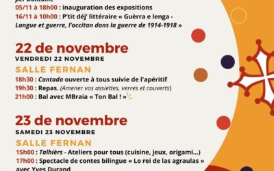 Programa festenal occitan de Pàmias 2024 verso